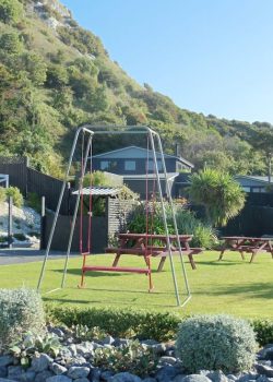 Play area and barbeque on the Kaikoura Peninsula